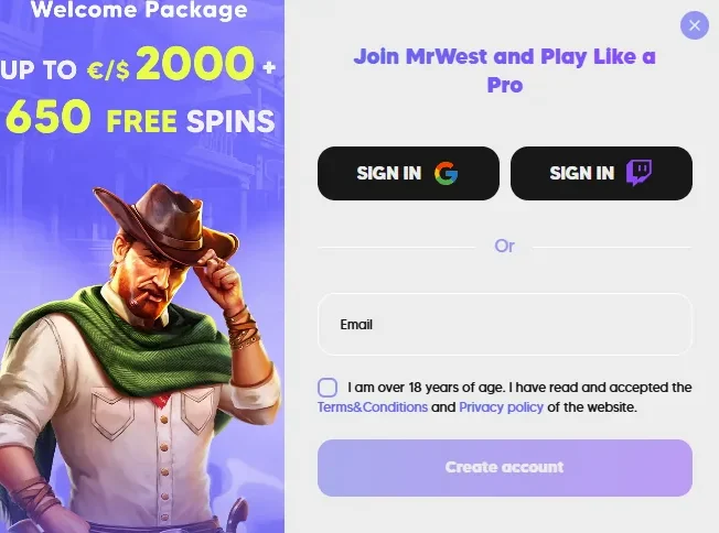 Registreren bij Mr West Casino – Jouw Account in Enkele Stappen